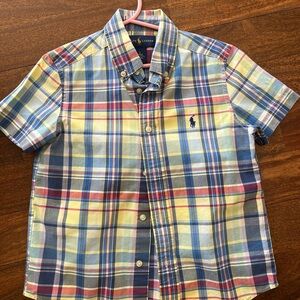 Ralph Lauren Kids Checkered Shirt - Blue, Yellow, Red
